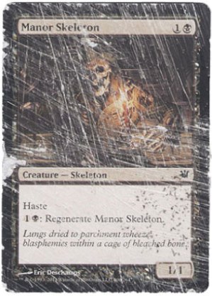 carta dañada de MtG